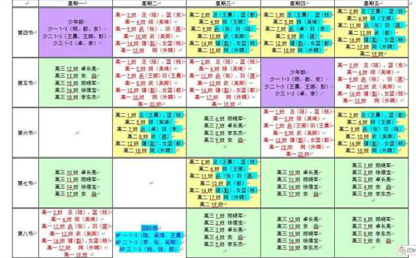 2024bet365手机版下载体育总课表